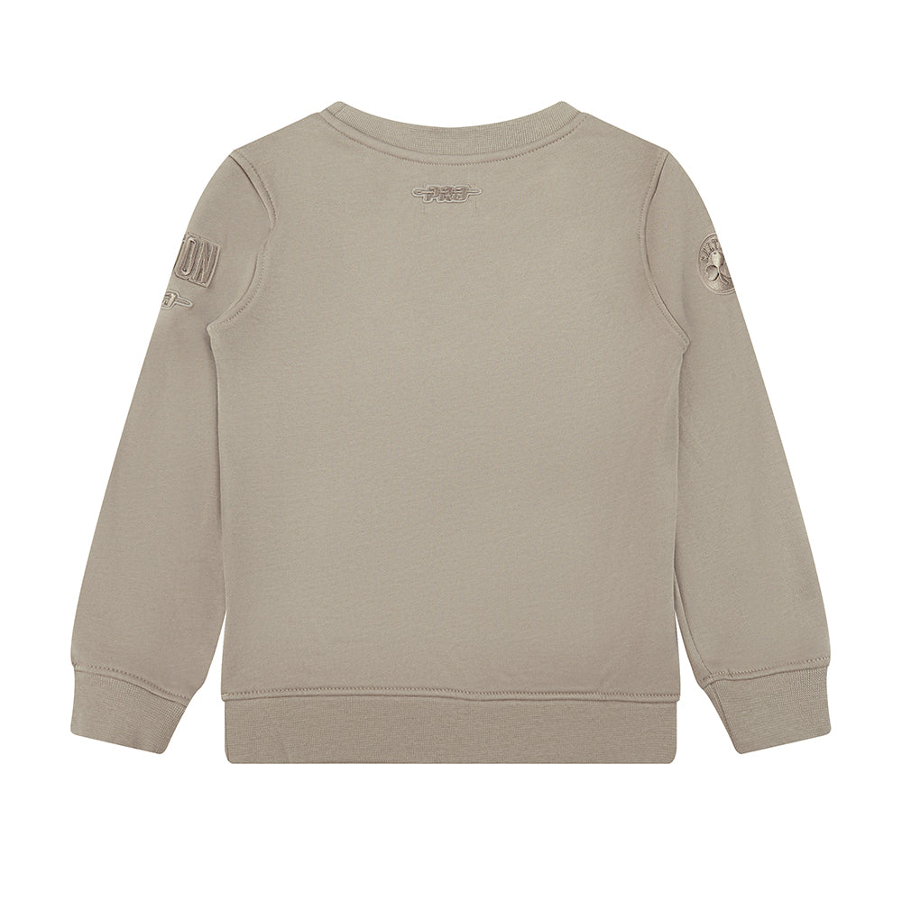 NBA BOSTON CELTICS NEUTRAL TODDLER BOYS FLEECE CREWNECK (TAUPE)