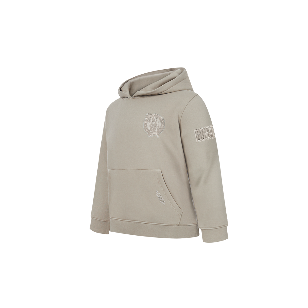 NBA BOSTON CELTICS NEUTRAL TODDLER BOYS FLEECE PULLOVER HOODIE (TAUPE)