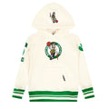 NBA BOSTON CELTICS RETRO CLASSIC CHANDAIL À CAPUCHON EN MOLLETON CÔTELÉ POUR GARÇON BAMBIN (COQUILLE D'ŒUF/VERT KELLY)