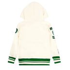 NBA BOSTON CELTICS RETRO CLASSIC CHANDAIL À CAPUCHON EN MOLLETON CÔTELÉ POUR GARÇON BAMBIN (COQUILLE D'ŒUF/VERT KELLY)