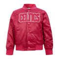 NBA BOSTON CELTICS BLOUSON TRIPLE ROSE EN SATIN POUR FILLE BAMBIN (VIOLET BETTERAVE)