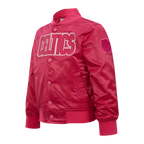 NBA BOSTON CELTICS BLOUSON TRIPLE ROSE EN SATIN POUR FILLE BAMBIN (VIOLET BETTERAVE)