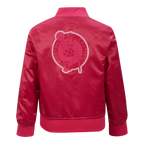 NBA BOSTON CELTICS BLOUSON TRIPLE ROSE EN SATIN POUR FILLE BAMBIN (VIOLET BETTERAVE)