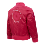NBA BOSTON CELTICS BLOUSON TRIPLE ROSE EN SATIN POUR FILLE BAMBIN (VIOLET BETTERAVE)