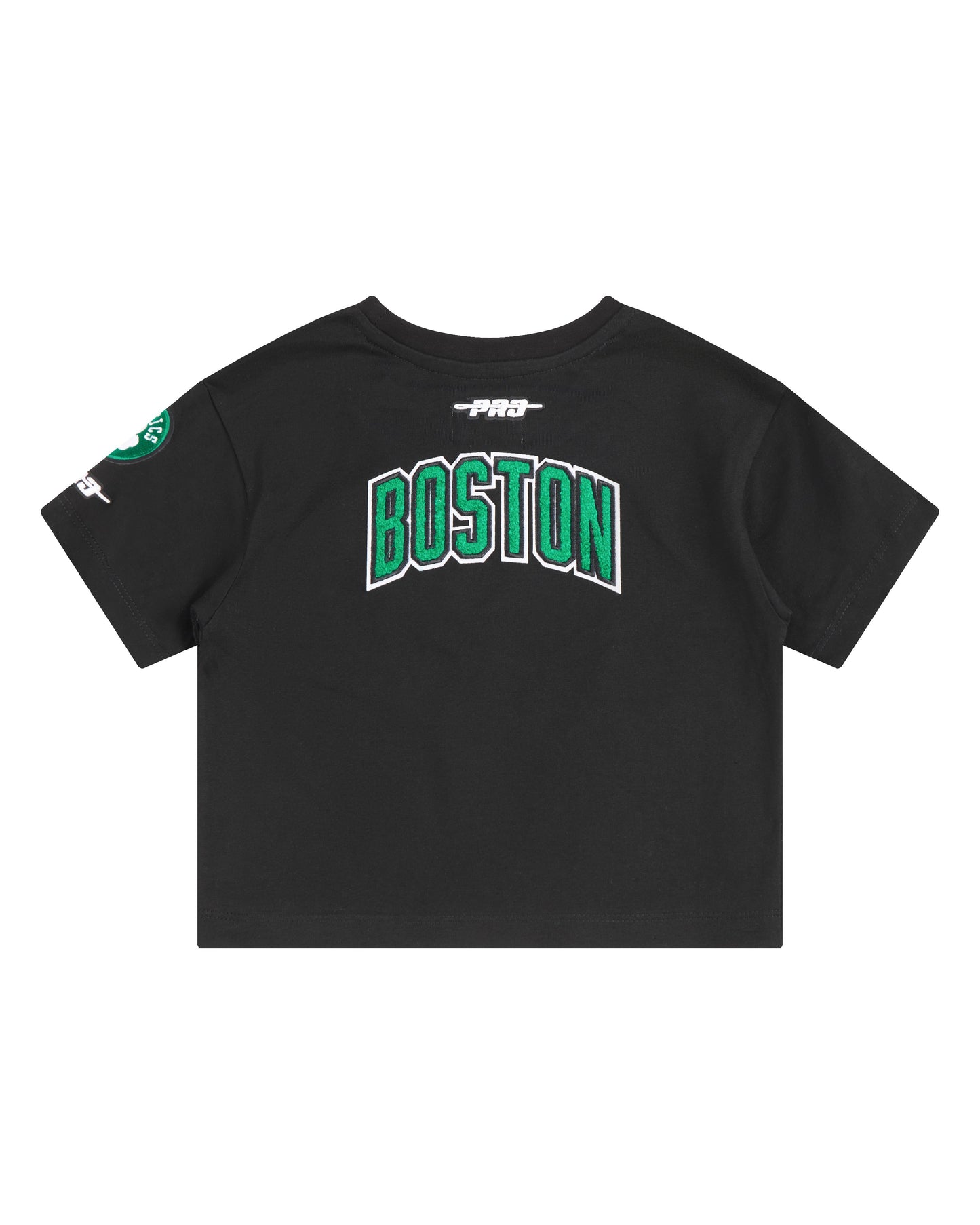NBA BOSTON CELTICS CLASSIC TODDLER GIRLS SHORT SLEEVE BOXY TEE (BLACK)