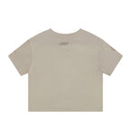 NBA BOSTON CELTICS NEUTRAL T-SHIRT À MANCHES COURTES ET À COUPE CARRÉE POUR FILLE BAMBIN (TAUPE)
