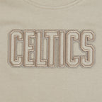 NBA BOSTON CELTICS NEUTRAL T-SHIRT À MANCHES COURTES ET À COUPE CARRÉE POUR FILLE BAMBIN (TAUPE)