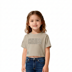 NBA BOSTON CELTICS NEUTRAL T-SHIRT À MANCHES COURTES ET À COUPE CARRÉE POUR FILLE BAMBIN (TAUPE)