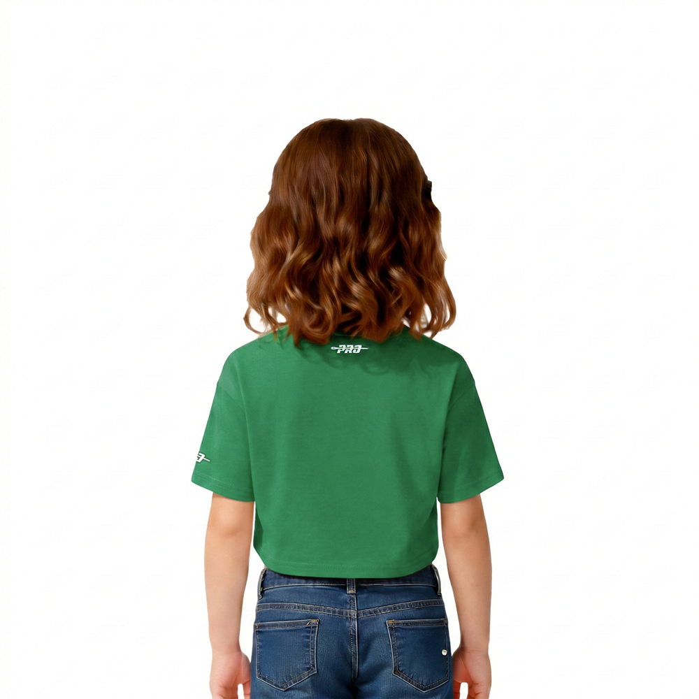 NBA BOSTON CELTICS RETRO CLASSIC TODDLER GIRLS SHORT SLEEVE BOXY TEE (KELLY GREEN)