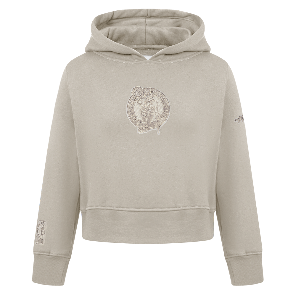 NBA BOSTON CELTICS NEUTRAL TODDLER GIRL'S FLC PO HOODIE (TAUPE)