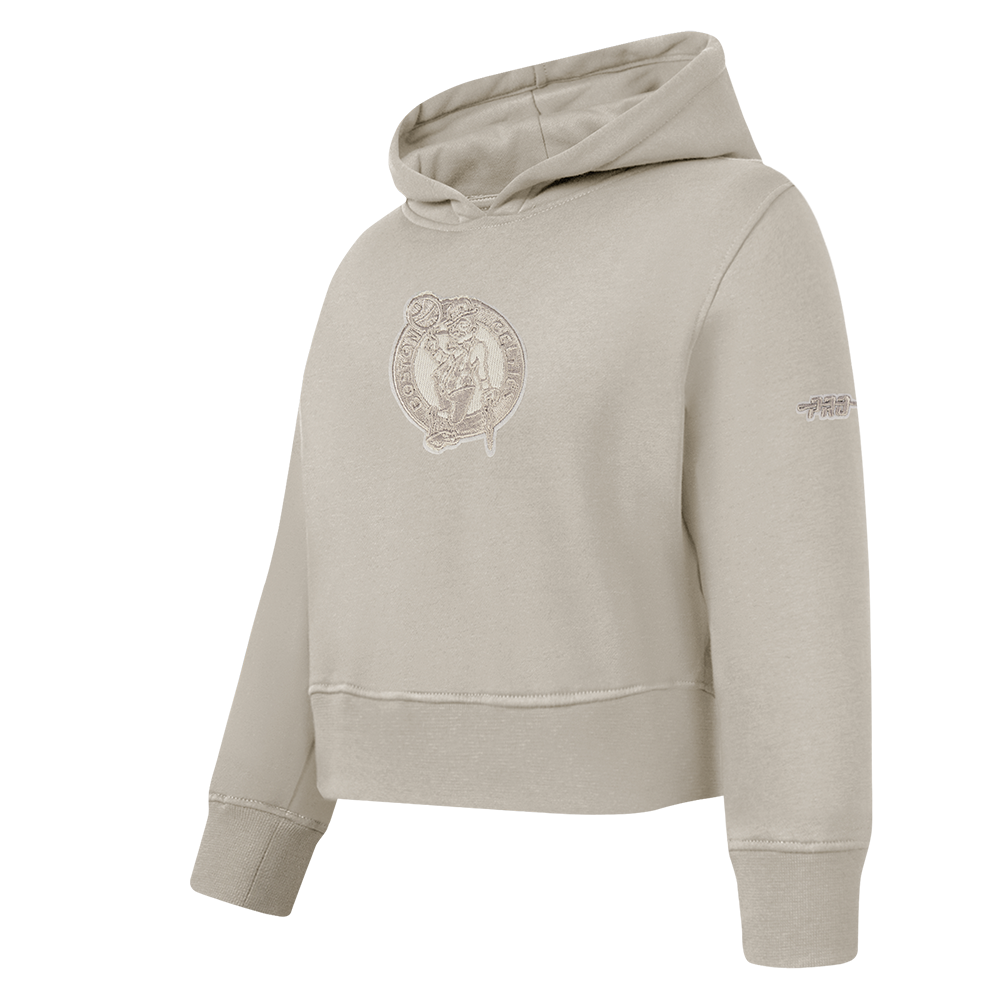 NBA BOSTON CELTICS NEUTRAL TODDLER GIRL'S FLC PO HOODIE (TAUPE)