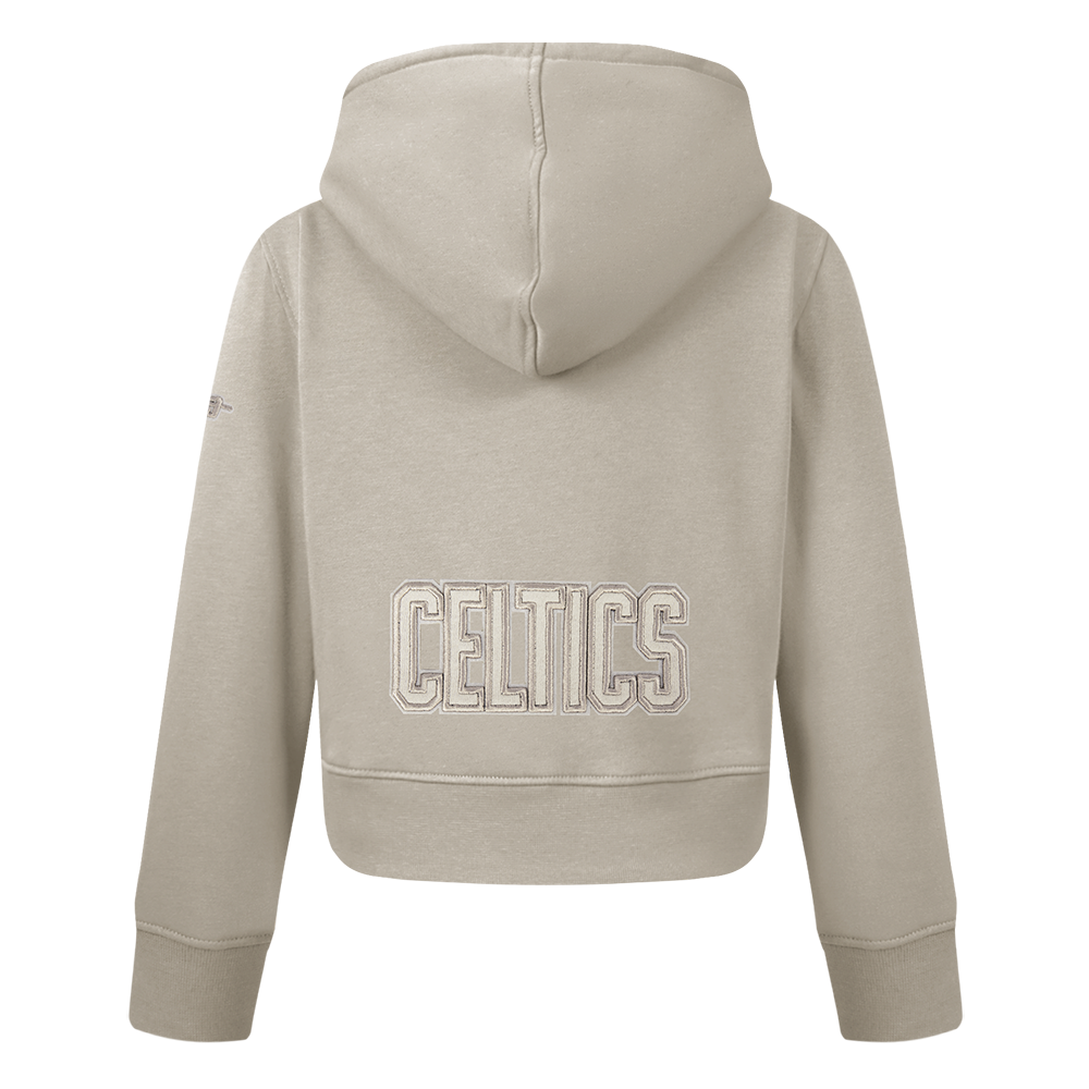 NBA BOSTON CELTICS NEUTRAL TODDLER GIRL'S FLC PO HOODIE (TAUPE)