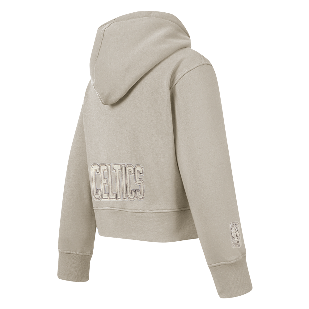 NBA BOSTON CELTICS NEUTRAL TODDLER GIRL'S FLC PO HOODIE (TAUPE)