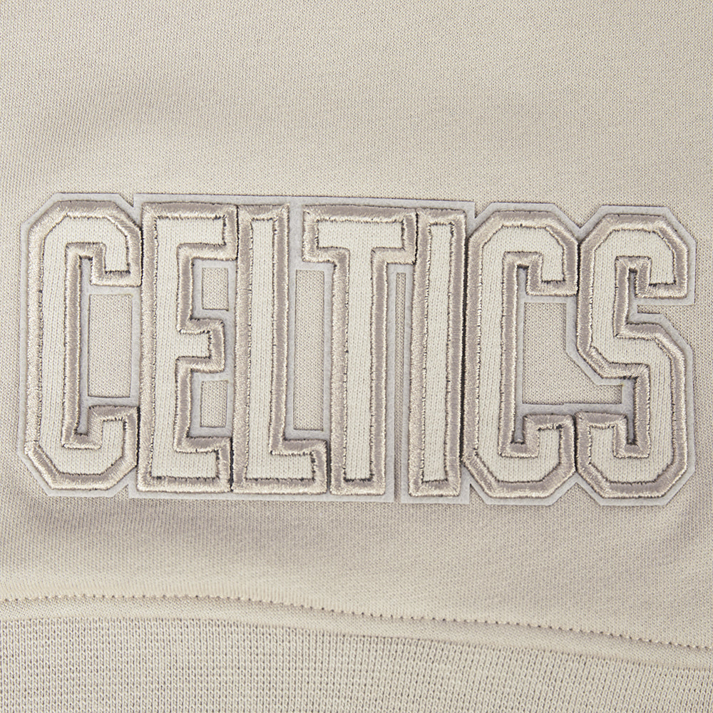 NBA BOSTON CELTICS NEUTRAL TODDLER GIRL'S FLC PO HOODIE (TAUPE)
