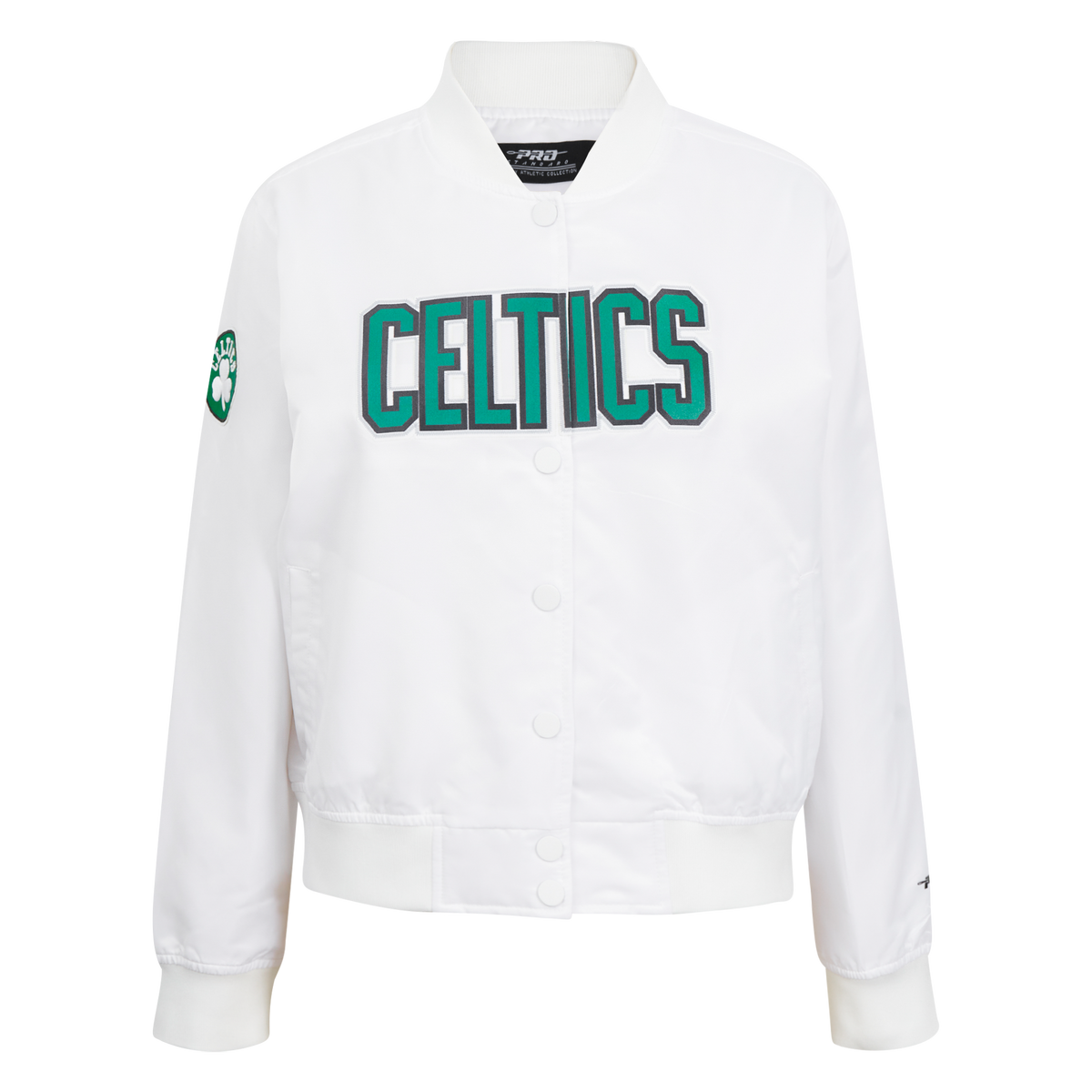 NBA BOSTON CELTICS CLASSIC BLOUSON EN SATIN POUR FEMME (BLANC)