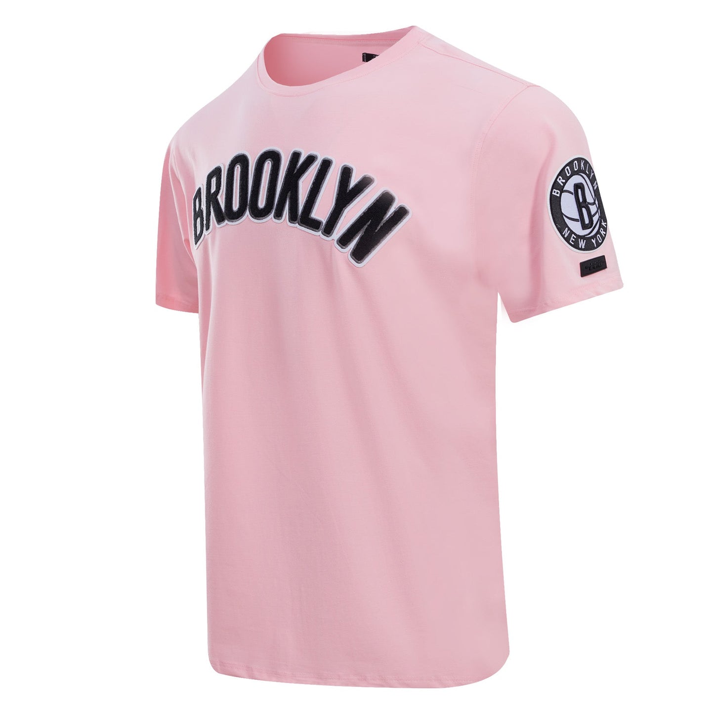 NBA BROOKLYN NETS CLASSIC CHENILLE MEN'S TEE (PINK)