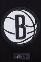 NBA BROOKLYN NETS SCRIPT TAIL MEN'S   TEE (BLACK)