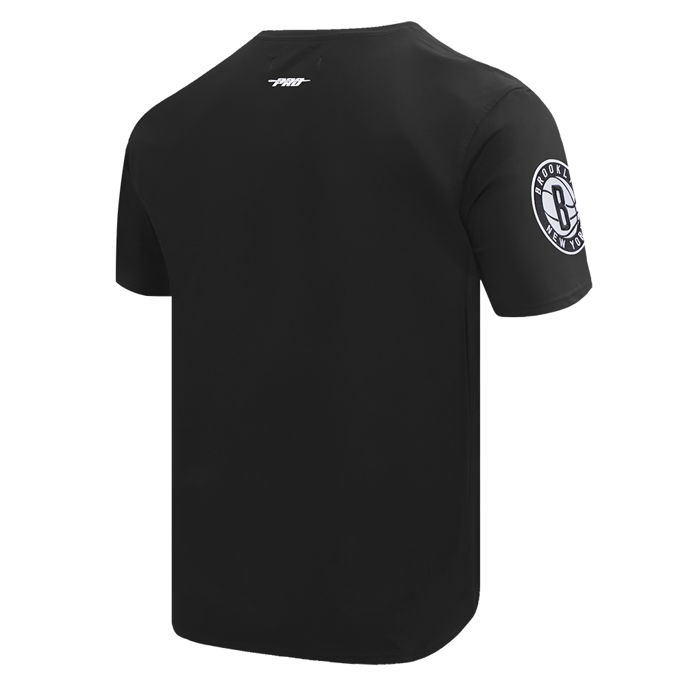 NBA BROOKLYN NETS SCRIPT TAIL MEN'S   TEE (BLACK)