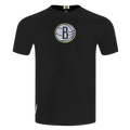 NBA BROOKLYN NETS UNDER THE LIGHTS MEN'S SINGLE JERSEY TEE (BLACK)
