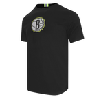 NBA BROOKLYN NETS UNDER THE LIGHTS MEN'S SINGLE JERSEY TEE (BLACK)