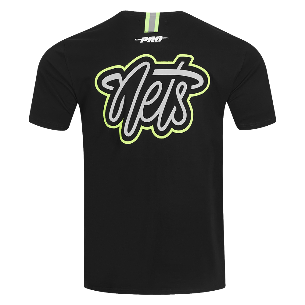 NBA BROOKLYN NETS UNDER THE LIGHTS MEN'S SINGLE JERSEY TEE (BLACK)