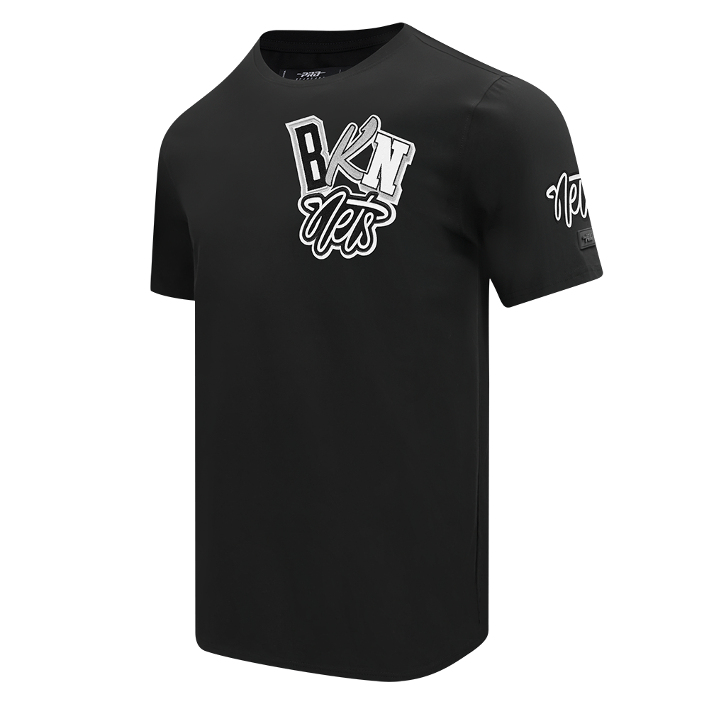 NBA BROOKLYN NETS CITY RANSOM MEN'S SINGLE JERSEY TEE (BLACK)