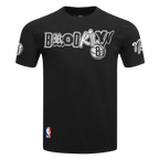 NBA BROOKLYN NETS CITY RANSOM T-SHIRT EN JERSEY SIMPLE POUR HOMME (NOIR)
