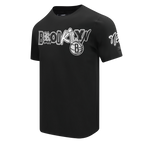 NBA BROOKLYN NETS CITY RANSOM T-SHIRT EN JERSEY SIMPLE POUR HOMME (NOIR)