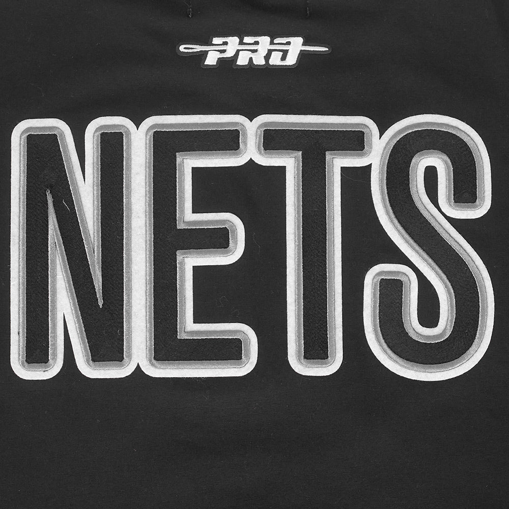 NBA BROOKLYN NETS CITY RANSOM T-SHIRT EN JERSEY SIMPLE POUR HOMME (NOIR)