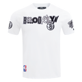 NBA BROOKLYN NETS CITY RANSOM MEN'S SINGLE JERSEY TEE (WHITE)