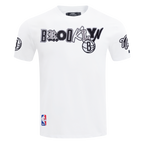 NBA BROOKLYN NETS CITY RANSOM MEN'S SINGLE JERSEY TEE (WHITE)