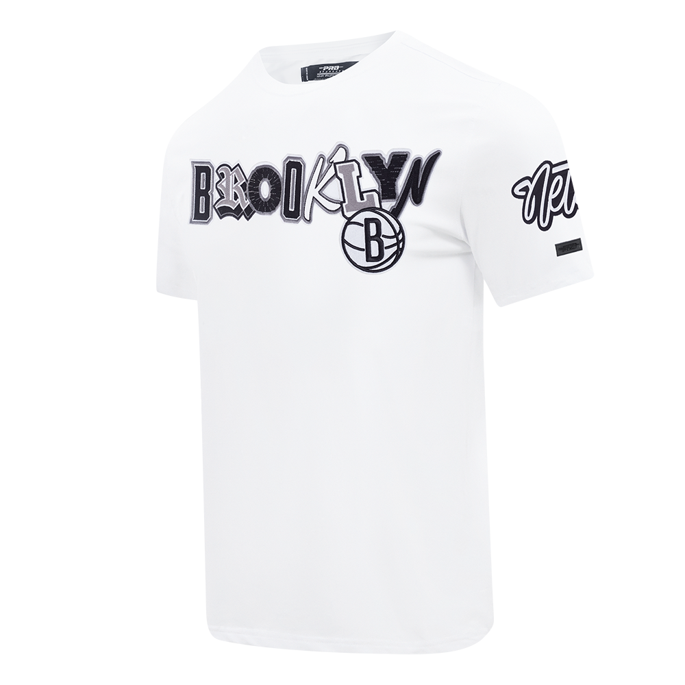 NBA BROOKLYN NETS CITY RANSOM MEN'S SINGLE JERSEY TEE (WHITE)
