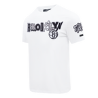 NBA BROOKLYN NETS CITY RANSOM MEN'S SINGLE JERSEY TEE (WHITE)