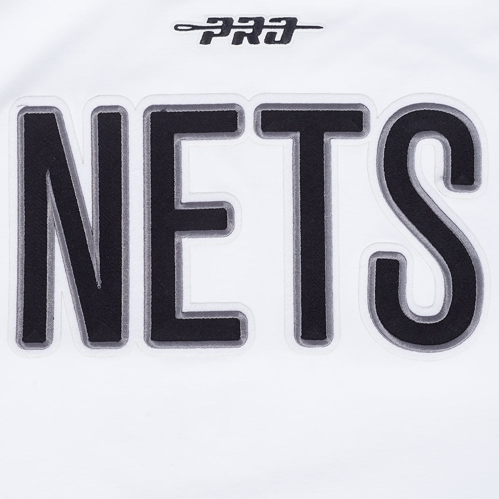 NBA BROOKLYN NETS CITY RANSOM MEN'S SINGLE JERSEY TEE (WHITE)
