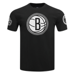 NBA BROOKLYN NETS DIY PICK STITCH T-SHIRT EN JERSEY SIMPLE POUR HOMME (NOIR)