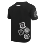 NBA BROOKLYN NETS DIY PICK STITCH T-SHIRT EN JERSEY SIMPLE POUR HOMME (NOIR)