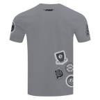 NBA BROOKLYN NETS DIY PICK STITCH T-SHIRT EN JERSEY SIMPLE POUR HOMME (GRIS)
