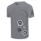 NBA BROOKLYN NETS DIY PICK STITCH T-SHIRT EN JERSEY SIMPLE POUR HOMME (GRIS)