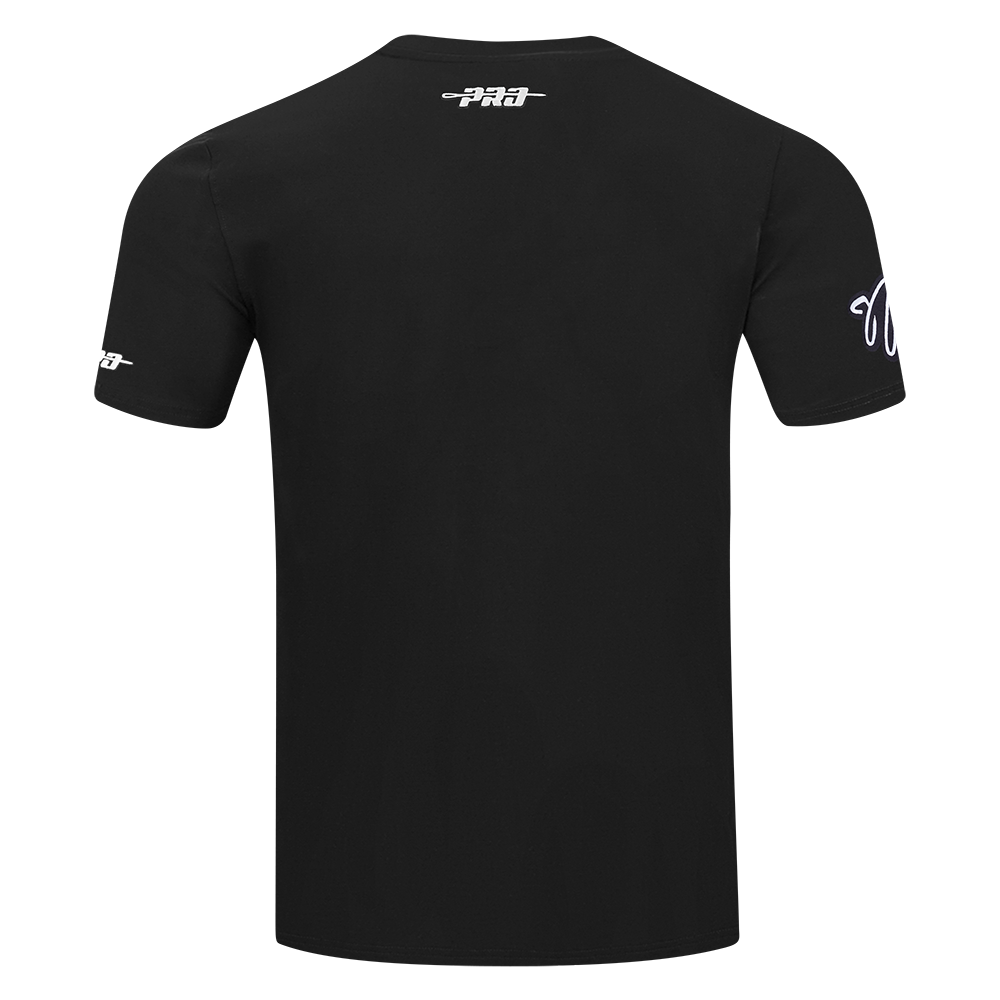 NBA BROOKLYN NETS RETRO ELEVATION MEN'S SINGLE JERSEY TEE (BLACK)