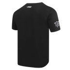 NBA BROOKLYN NETS RETRO ELEVATION MEN'S SINGLE JERSEY TEE (BLACK)