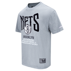 NBA BROOKLYN NETS CITY TOUR 2.0 T-SHIRT EN JERSEY DE COTON À ÉPAULES TOMBANTES POUR HOMME (GRIS CHINÉ FONCÉ)