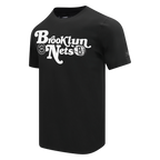 NBA BROOKLYN NETS SOUVENIR MEN'S SINGLE JERSEY TEE (BLACK)