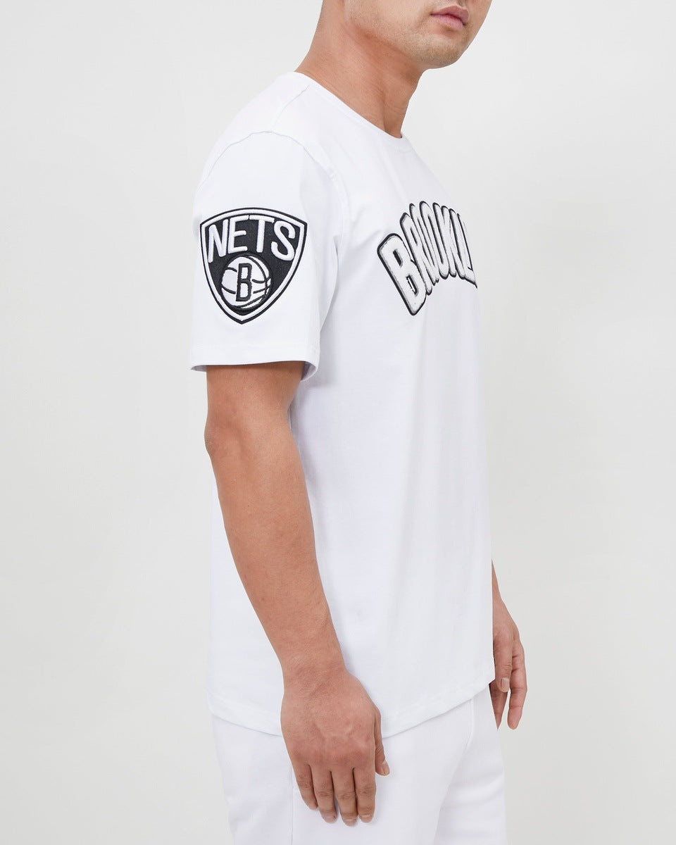 NBA BROOKLYN NETS PRO TEAM MEN'S TEE (WHITE)