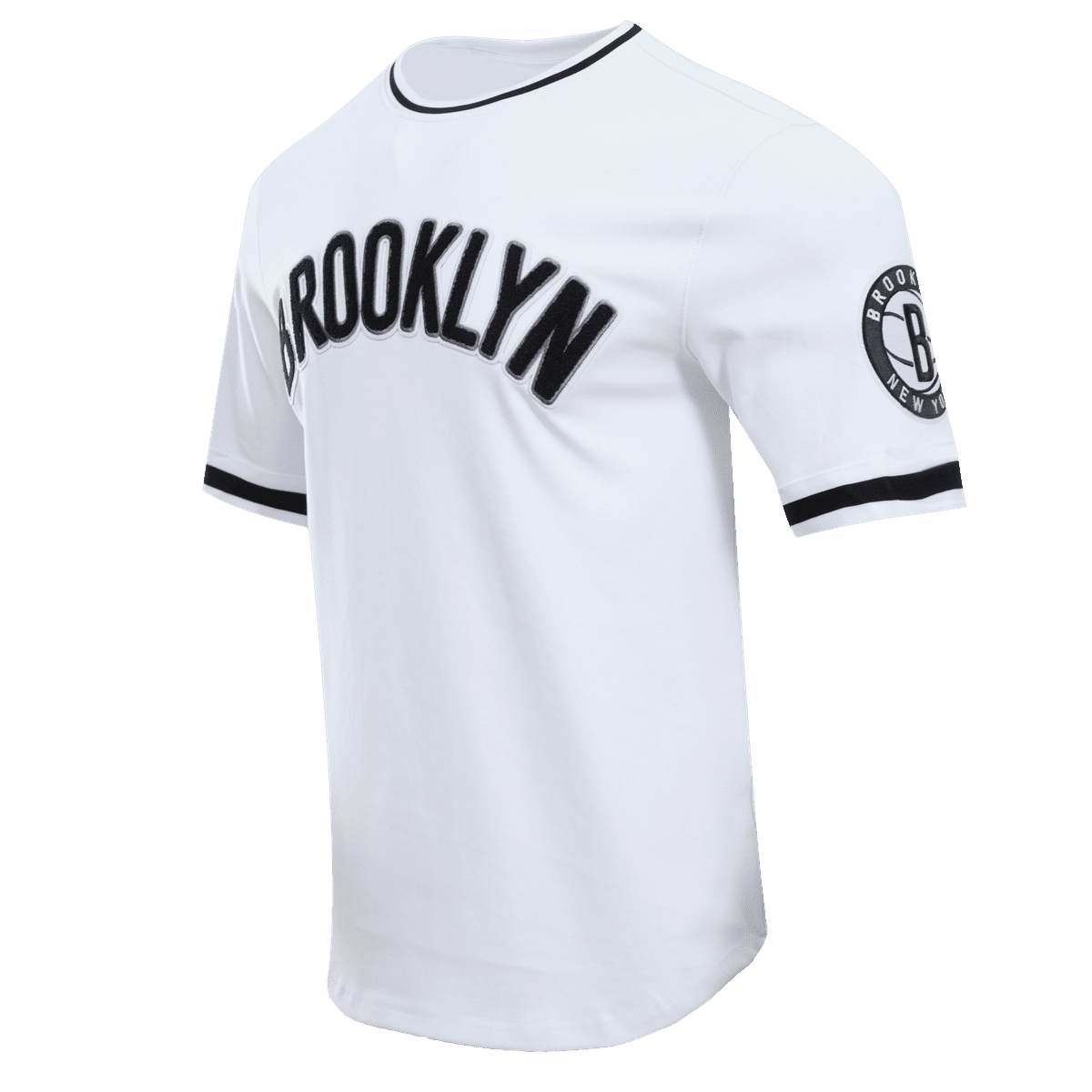 NBA BROOKLYN NETS CLASSIC CHENILLE MEN'S TEE (WHITE)