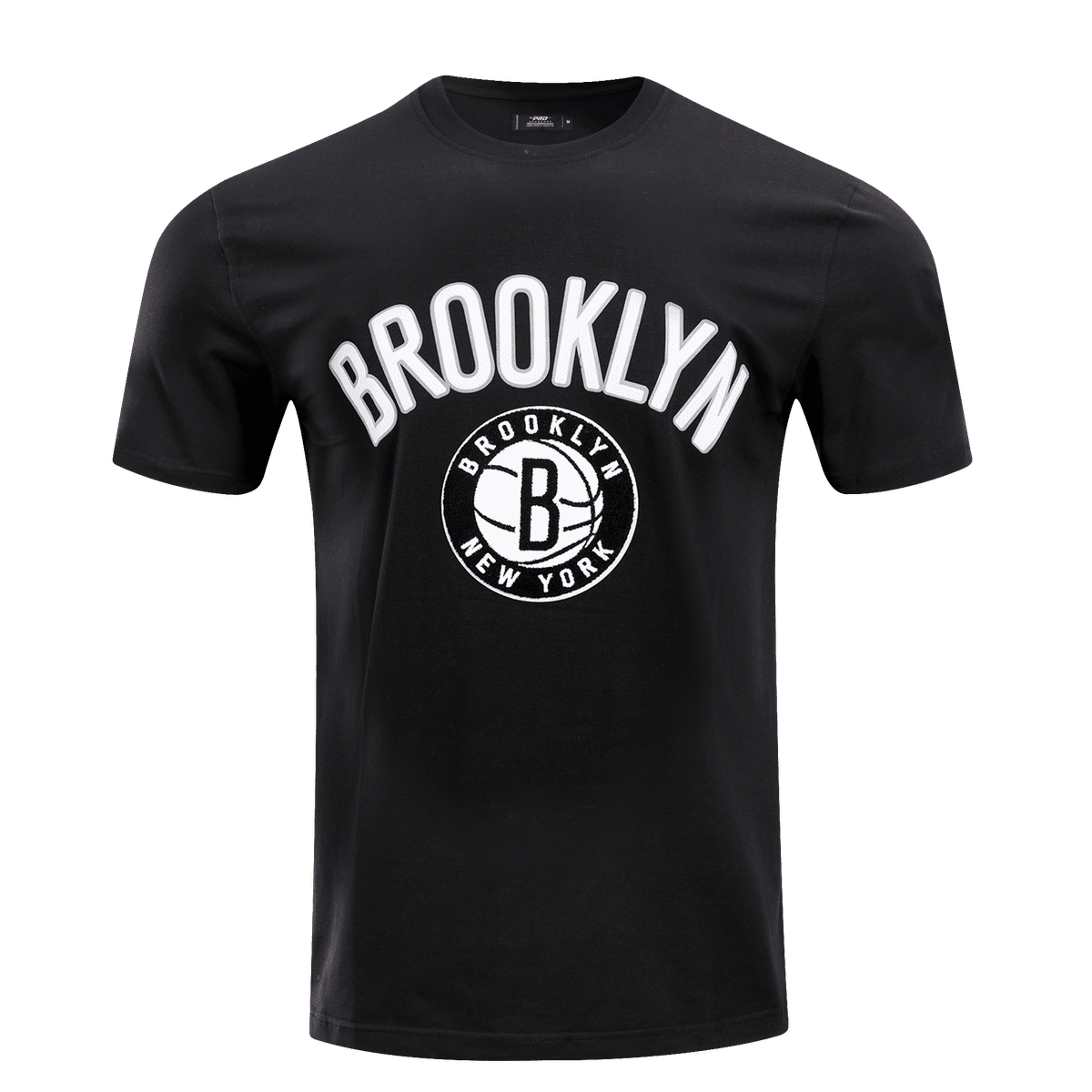 NBA BROOKLYN NETS CLASSIC BRISTLE T-SHIRT POUR HOMME (NOIR)