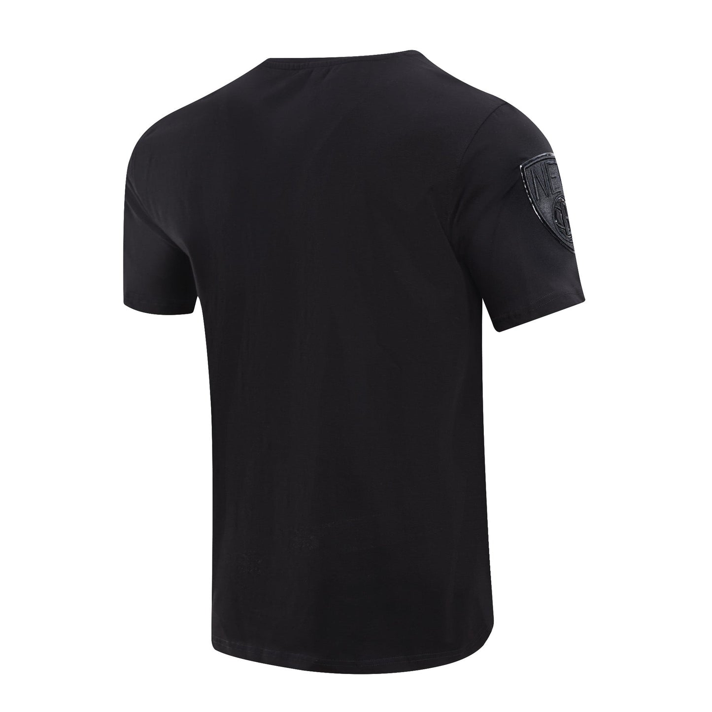 NBA BROOKLYN NETS TRIPLE BLACK LOGO PRO TEAM MEN'S TEE (BLACK)