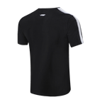 NBA BROOKLYN NETS RETRO CLASSIC MEN'S STRIPED TEE (BLACK/GRAY)