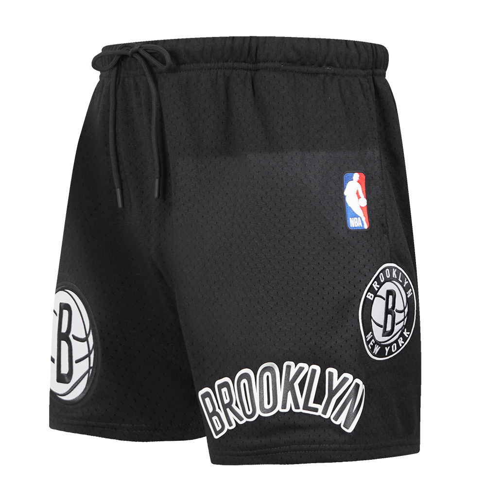 NBA BROOKLYN NETS CLASSIC SHORT EN FILET POUR HOMME (NOIR)