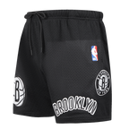 NBA BROOKLYN NETS CLASSIC SHORT EN FILET POUR HOMME (NOIR)