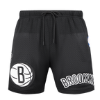 NBA BROOKLYN NETS CLASSIC SHORT EN FILET POUR HOMME (NOIR)